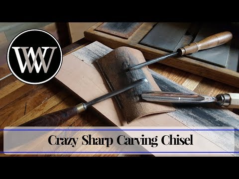 How to Sharpen a Gouge Carving Chisel Hand Tool Woodworking Skill