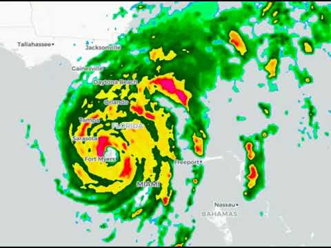 Category 4 Hurricane Ian – Has Moved Inland Over Florida
