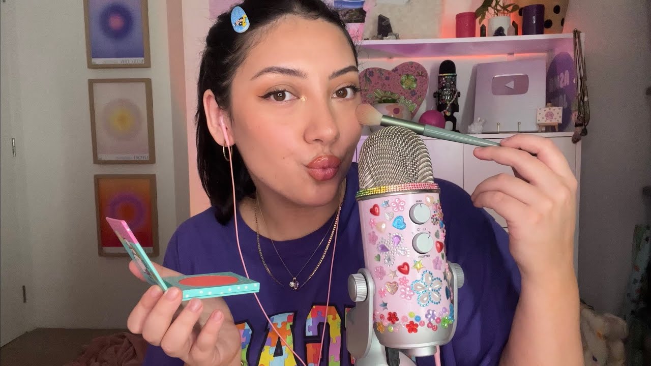 ASMR doing my makeup ☺️🫶 get ready with me!!