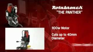 Rotabroach Panther Mag Drill Magnetic Drill Demo Information Video