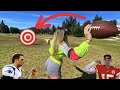 SUPER BOWLING Football Target Challenge!! *Controversial Ending*