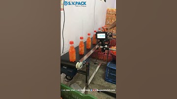 Handheld Inkjet Coding Machine mount on Conveyor belt with sensor printer