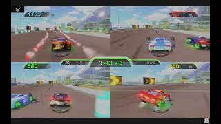 4 PLAYER CARS 3 DRİVEN TO WİN ARABALAR SERİSİNİ 4 OYUNCU İLE OYNUYORUZ #cars3driventowin #disney