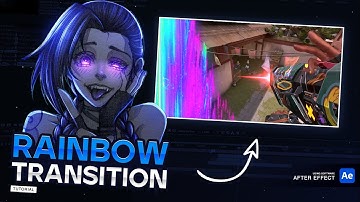How To Make This INSANE RAINBOW TRANSITION For Your Valorant Montage | After Effect Tutorial