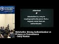 WebAuthn: Strong Authentication Vs Privacy Vs Convenience - Suby Raman