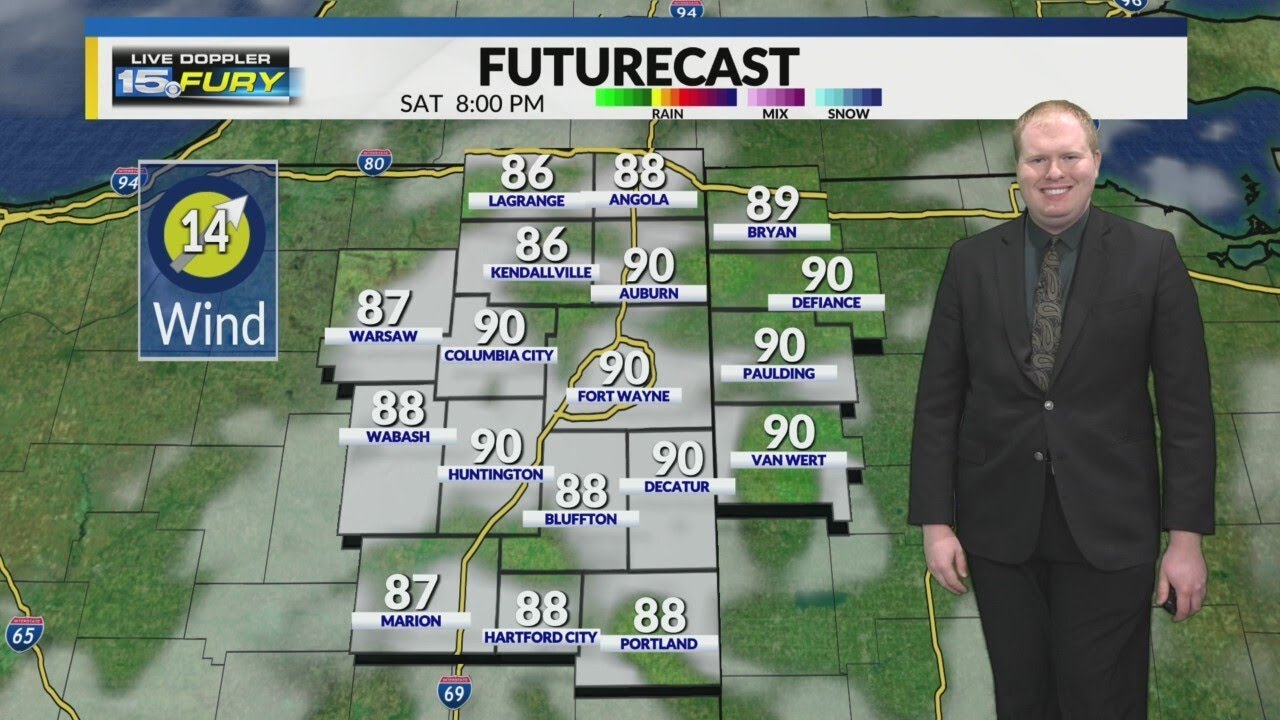 Tracking rain and storms Saturday night - YouTube