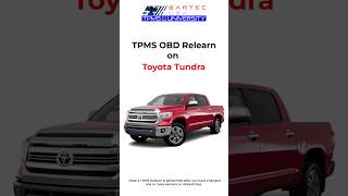 Toyota Tundra TPMS OBD Relearn