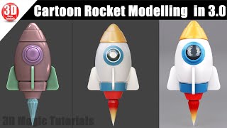 Blender Tutorial - Cartoon Rocket Modeling Tutorial | 3.0