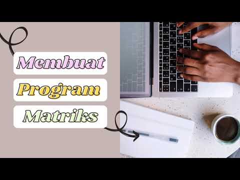 Membuat Program Matriks Dengan Perulangan For (Bahasa Pemrograman Python)