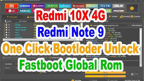 Redmi 10X 4G  Redmi Note 9 One Click Bootloder Unlock Fastboot Global Rom Without Auth