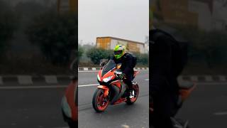 Winter’s Sunday ride on superbikes | i love my subscribers | #ytshorts #automobile #hondacbr #rider