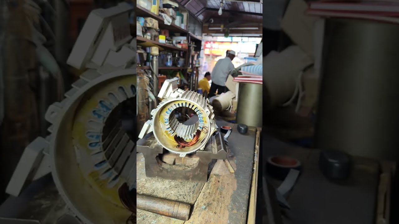 Three-phase motor winding