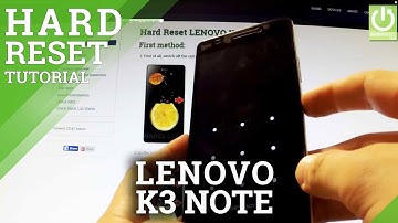 How to factory reset LENOVO K3 Note - Hard Reset in TWRP Recovery
