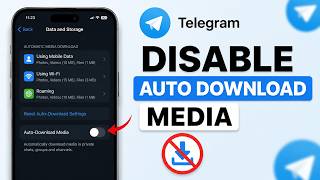 How to Disable Auto Download Media in Telegram