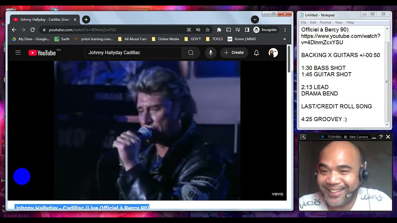 PINOY REACTS: Johnny Hallyday - Cadillac (Live Officiel à Bercy 90) @johnnyhallyday