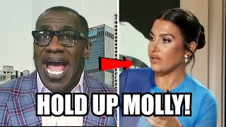 Shannon Sharpe UPSETS Molly Qerim Upset LIVE ON TV on First Take!