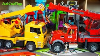Bruder Crane Toy Unboxing Kids Playing With Crane Toys Jackjackplays