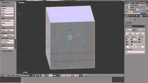 Beginners Blender 3D: Tutorial 7 - Using the Mirror Modifier