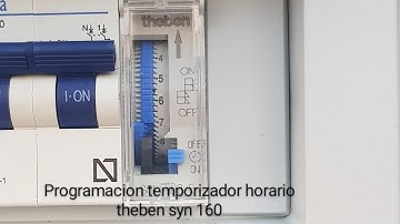 programacion temporizador horario THEBEN SYN 160.