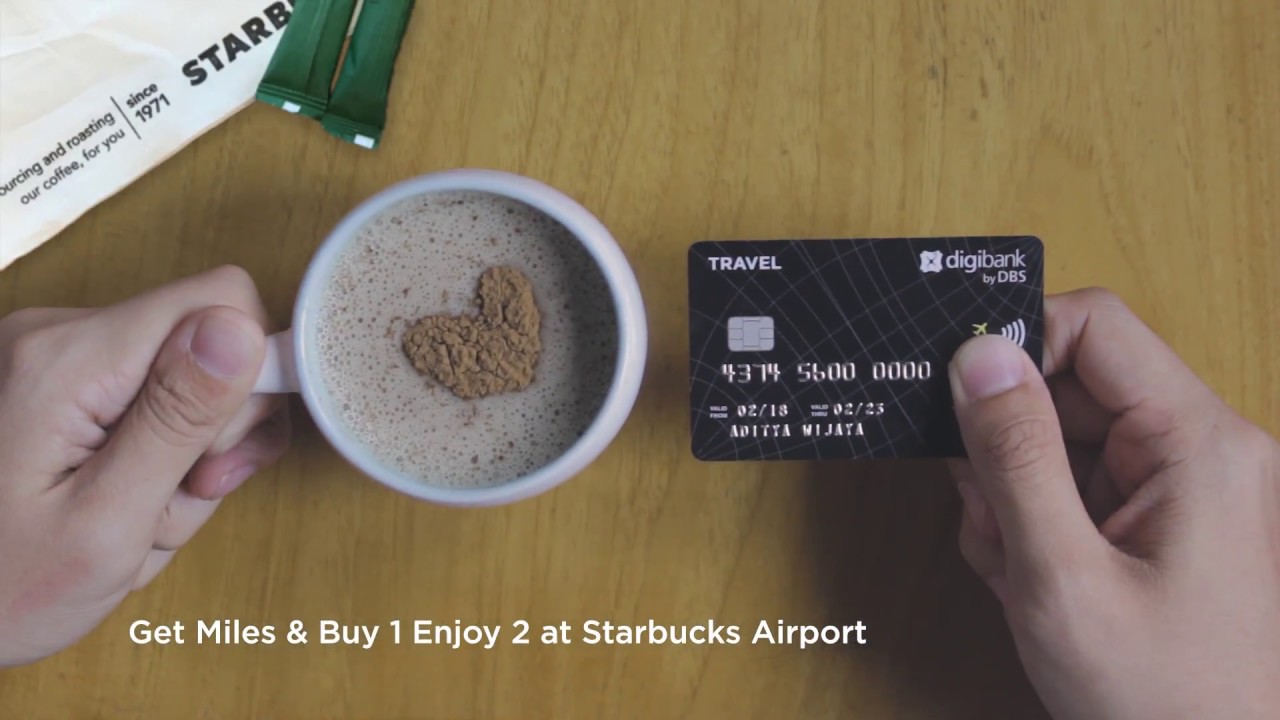 Kartu Kredit digibank Travel – Buy 1 Enjoy 2 di Starbucks Airport - YouTube