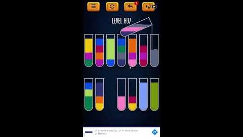 Water Sort Puzzle - Color Liquid Sorting Game Level 807 Solution