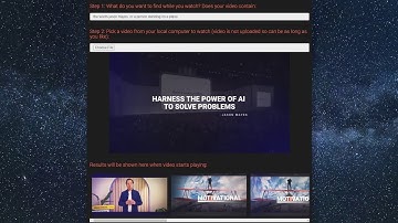 Web AI Demo: Does Video Contain - use AI to enable videos to watch themselves to perform useful work