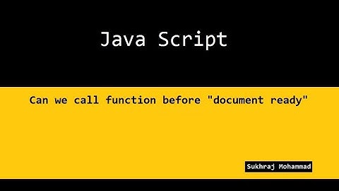 #3 How call function before document ready in jQuery in Hindi | jQuery