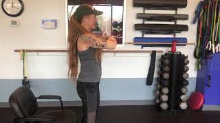 balancing squat