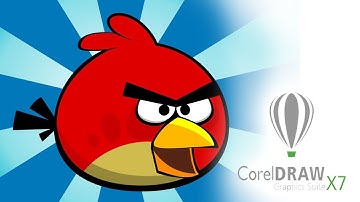 Drawing Angry Bird in CorelDRAW | Draw with Namgyal