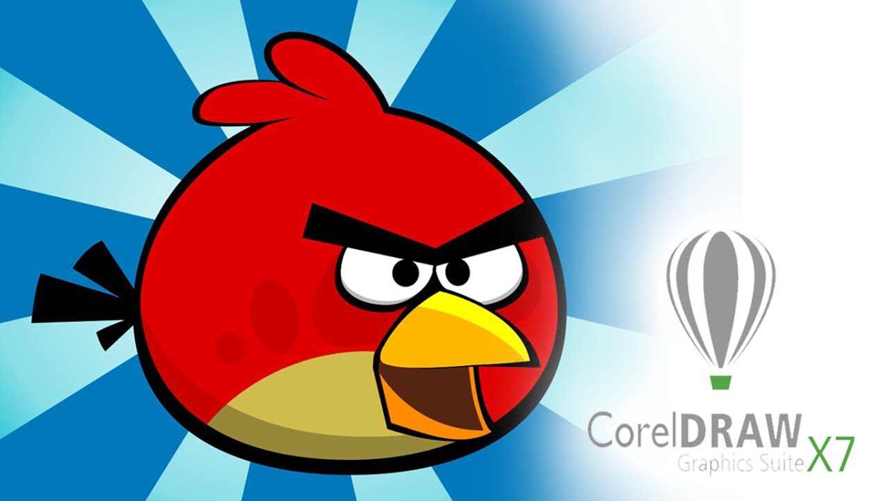 Drawing Angry Bird In Coreldraw Draw With Namgyal Youtube