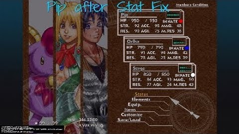 Level 99 Pip After Stat Fix Chrono Cross Radical Dreamers (Time Devourer Fight)