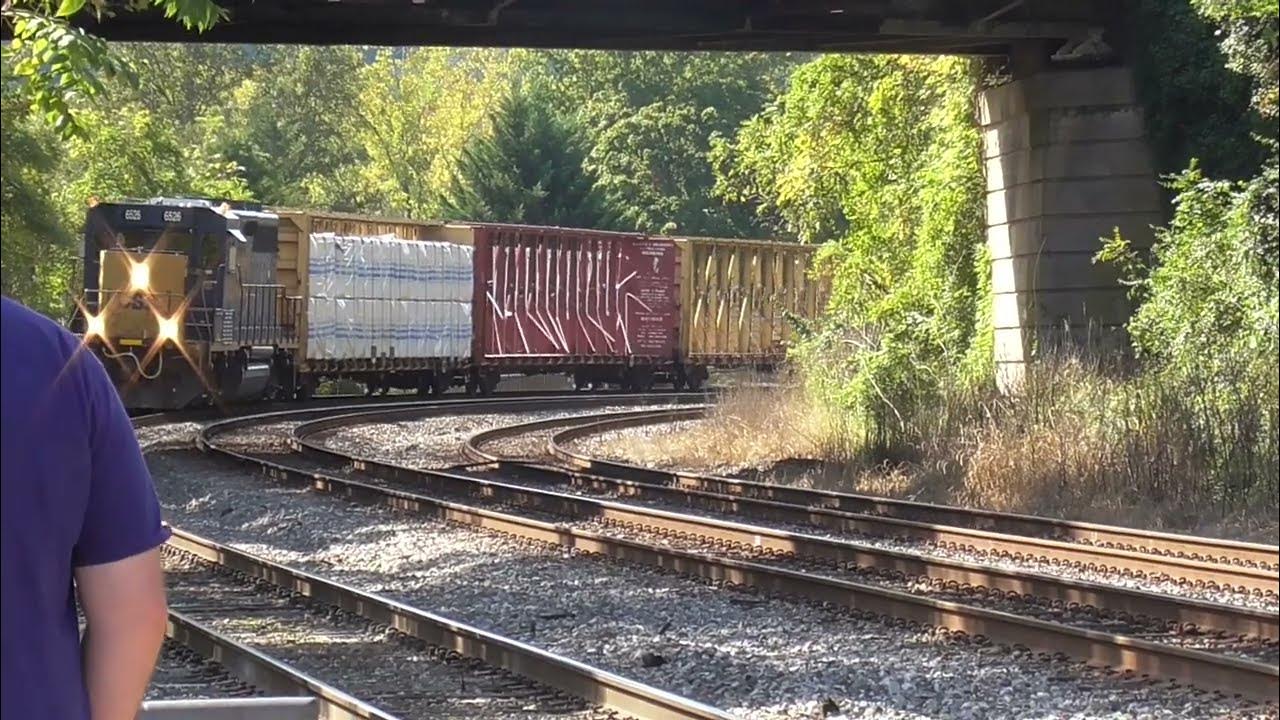 Csx l122 local mixed fright train part 1 from st denis marc station in