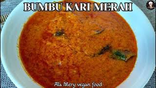 Cara membuat Bumbu kari ala restoran ala @meryveganfood | how to make red curry spices |delicious