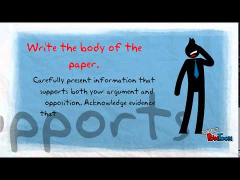 How make an argumentative text. 