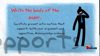 How make an argumentative text.
