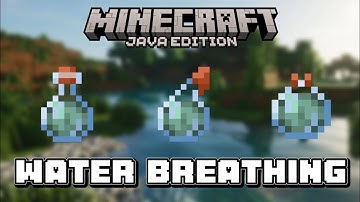 How To Make Potion-Splash-Lingering Of Water Breathing In Minecraft
