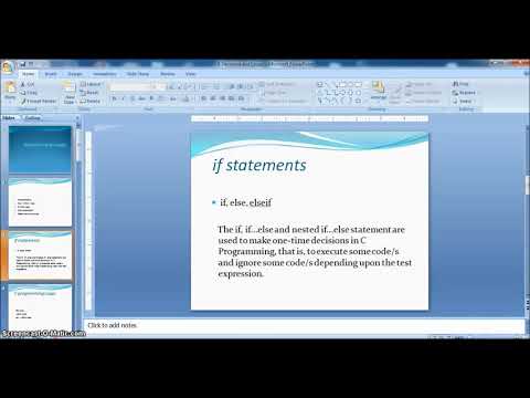 Conditions and Loops, If statements example in Code Blocks...