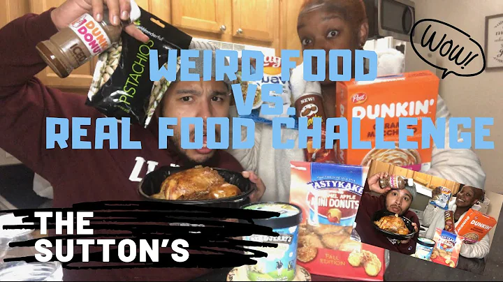 CHALLENGE - WEIRD FOOD VS REAL FOOD
