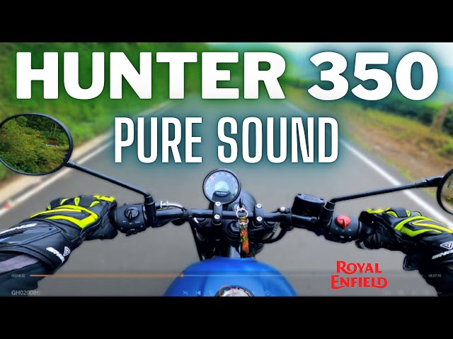 Royal Enfield Hunter 350 Pure Riding Sound | hunter350 | Hunter350 | Hunter350sound class=