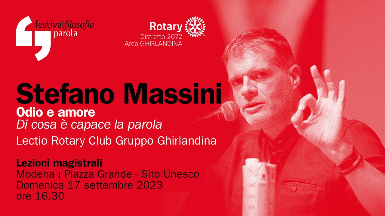 Stefano Massini | Odio e amore | festivalfilosofia 2023