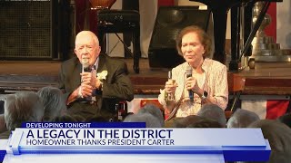 DC homeowner thanks President Carter decades after he helped build her home