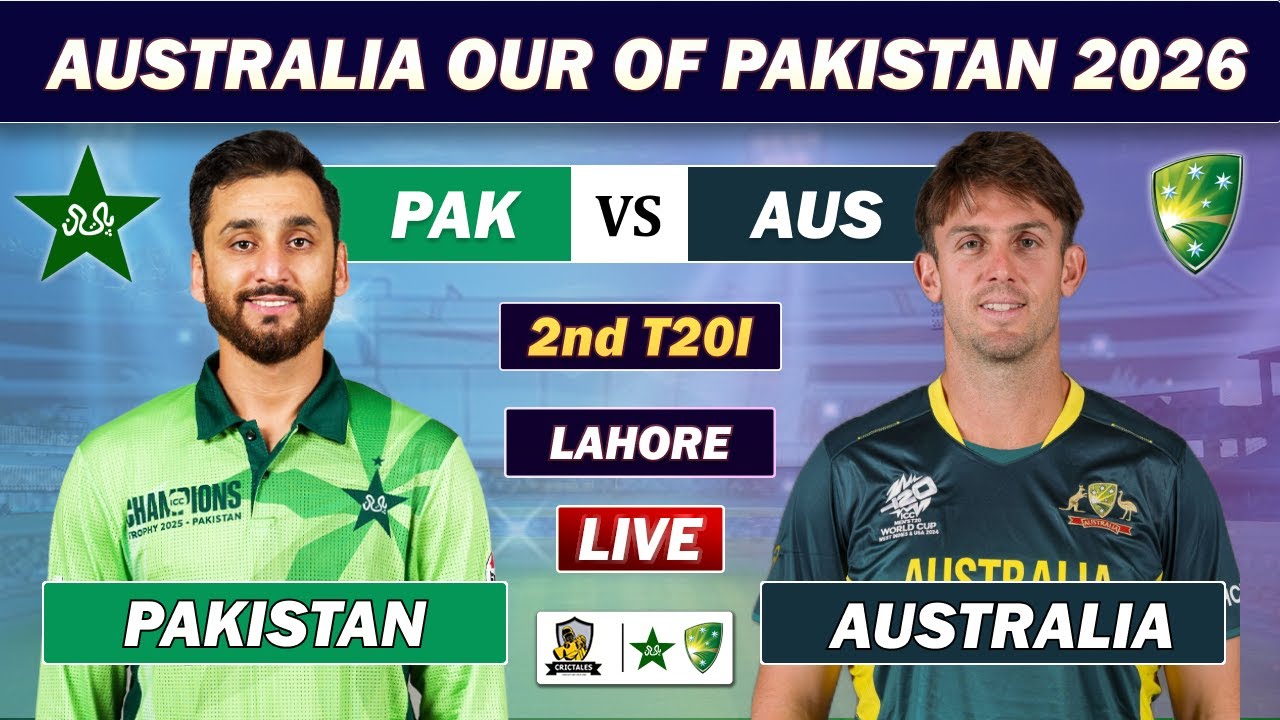 PAKISTAN vs AUSTRALIA 2nd T20 LIVE MATCH COMMENTARY | PAK vs AUS CRICKET MATCH LIVE | AUS BAT