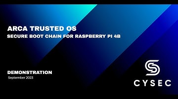 ARCA Trusted OS - Secure booth chain for Raspberry Pi 4B