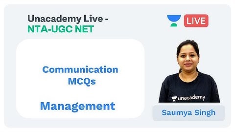 Communication MCQs | Paper 1 | Unacademy Live - NTA UGC NET | Saumya Singh