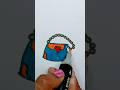 How to draw ladies handbag 👜#art #painting #youtubeshorts #dibueducationarts