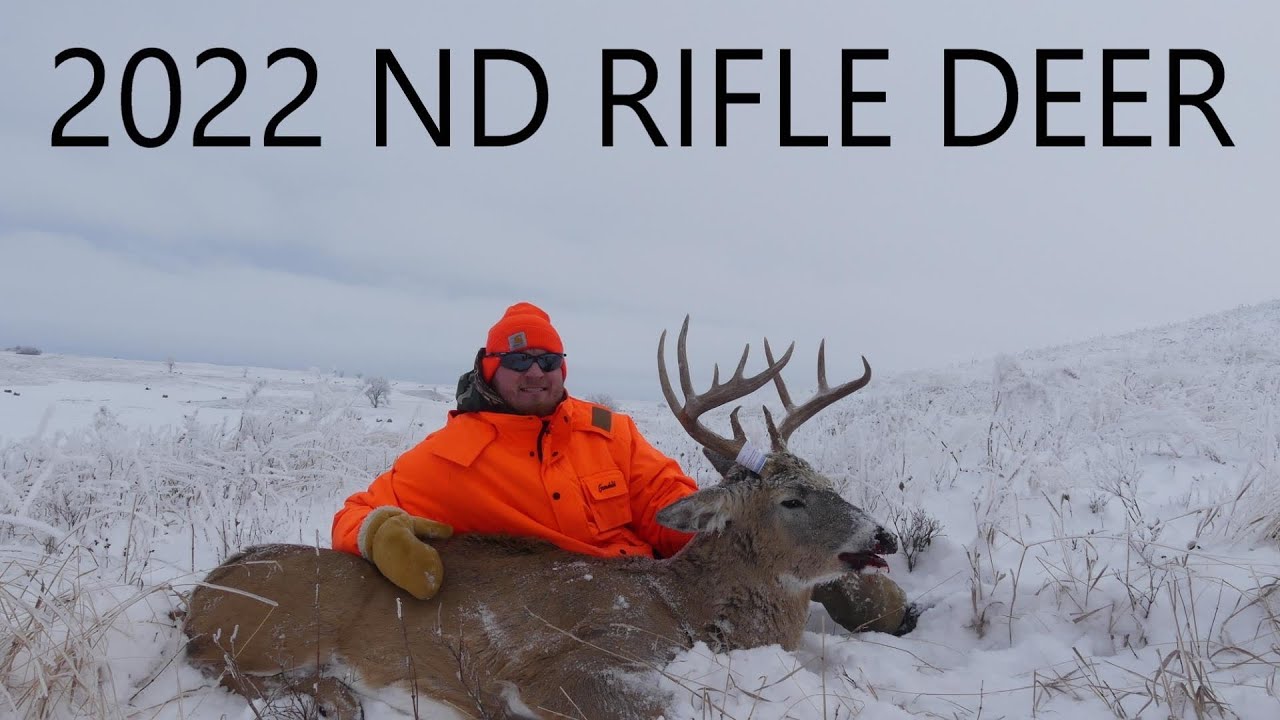 2022 North Dakota Rifle Hunt - Whitetail Deer - YouTube