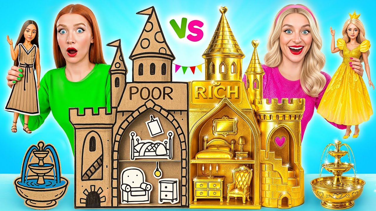 Строим Удивительный Кукольный Домик Дорогой vs Дешевый Челлендж | Смешные Моменты от Multi DO Smile