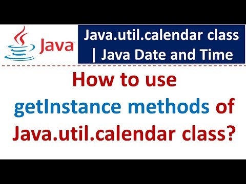How to use getInstance methods of Java.util.calendar class? | Java Date and Time