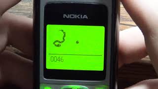 Playing Snake Game NOKIA 1200 screenshot 5