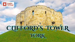 🏰🚶CLIFFORD’S TOWER York Yorkshire – an English Heritage building 🚶🏰